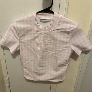 Alexander wang gingham t shirt size XS